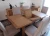 Import oak furniture from zmcci 2020 top design 10 seater adjustable extension extendable modern style   dining table from China