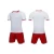 Import OEM custom designer logo name full soccer kit uniform from China