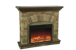 OEM European Stone Carving Electric Fireplace