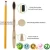 Import OEM Welcome Wholesale Organic Natural Bamboo Toothbrush with FDA Certificate  BPA Free Bristles, Pack of 4 FBA Shipping from China