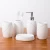 OEM/ODMHot Products Wholesale Classic White Ceramic Bathroom Set Five-piece Bathroom Set 5pcs Bathroom Accessory Set