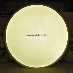 Office Dimmable Ultra Slim and Round Aluminum LED panel light for pendant