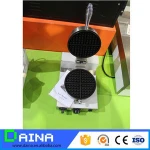Open Mouth Korean Fish Waffle Maker/ commercial ice cream waffle cone maker