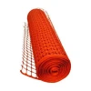 orange plastic mesh barrier fence netting