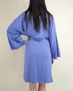 Organic Cotton Bath Robe Night Gown Sleep Wear Night Dress Solid robe From India