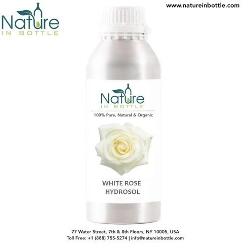 Organic White Rose Floral Water | White Rose Hydrosol | Rosa alba Distillate Water - 100% Pure and Natural