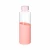 Import Original Design Outdoor 550Ml Square Lid Pebble Dot Good Grip Silicone Sleeve Crystal Borosilicate Glass Water Bottle from China