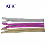 Other Accessories Protecting Magnetic Fancy Gold Nylon Invisible Zipper Garment For Ladies Garments