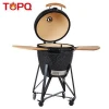 Outdoor camping bbq rotisserie grill ceramic barbecue oven