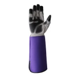 Outdoor latex work glove long sleeve driving sport safety glove pvc synthetic leather