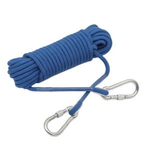 Outdoor Rock Climbing Rope High Strength Climbing Cord Static Climbing Rope With Hook System