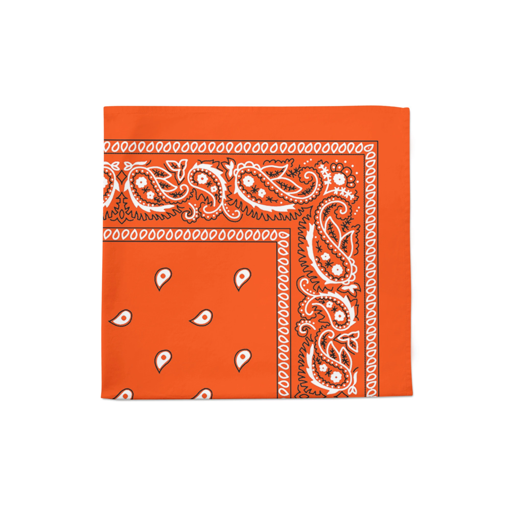Paisley Polyester XL Bandana 27 inches Sold in Units Multi Uses Face Covering Napkins Handkerchief Scarf