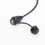 Panel Mount Waterproof USB Type A M-F Extension Cable