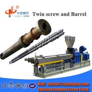 Parallel twin screw barrel for granulation/plastic &amp; rubber machinery parts