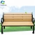 Import patio street furniture recycled plastic wooden long garden outdoor bench with cast aluminum legs from China