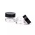 Import PETG Clear Round Plastic Cosmetic Cream Jars with Black Lid from China