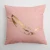 Import Pink Hot Stamping Gold Foil Print Throw Pillow Covers Soft Velvet Square Cushion Covers from China