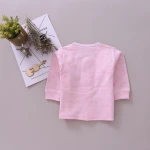 Plain color baby tops longsleeve wholesale price with high quality baby wear