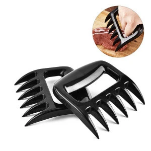 Plastic 2pcs Easily Lift Black Paws Shredder Turkey Claws Handle Cut Meats Essential for BBQ