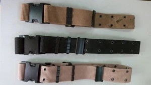 plastic buckle adjustable military belt