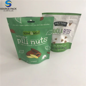 Plastic cashew nut packaging bag kraft paper stand up pouches