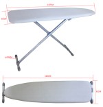 Plastic folding ironing board with ironing board cover