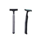 Plastic handle hotel shaving razor and sharp blades with high quality