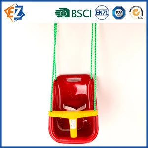 Plastic High Back Swing Chair with Rope for Baby