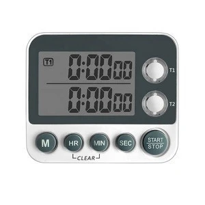 Plastic small digital kitchen led display timer with magnet