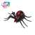 Import plastic walking insect black infrared rc animal toys remote controlled spider with light from China