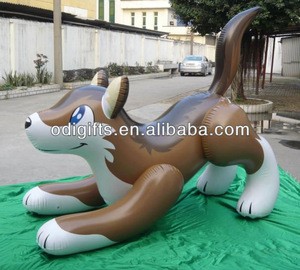 plastic wolf toy inflatable