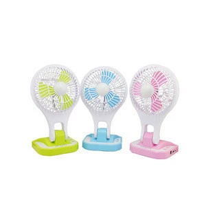 PLD Emergency Solar Fan with LED Light Portable Rechargeable Fan with Light