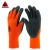 Import polycotton liner palm crinkle latex rubber coated safety work hand glove from China