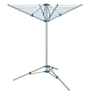 Popular 30M 4 arms aluminum air clothes dryer rack cloth rack stand durable clothesline with base