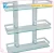 Import Popular Style High Quality Aluminum Wall Mounted Bathroom Glass Corner Shelf from China