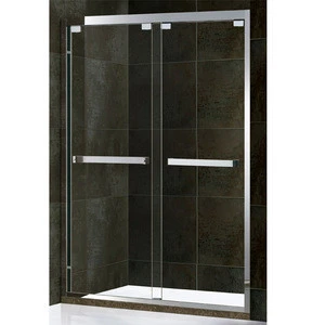 portable  304 stainless steel roller folding bath room shower screen