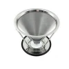 Pour Over Coffee Filter Stainless Steel Cone Coffee Dripper With Removable  Cup Stand