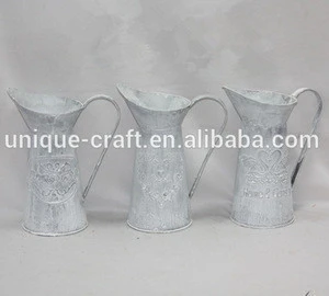 Powder Coated indoor decorative metal flower vase for flower arrangements