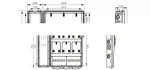 Power distribution equipment secure plastic electric meter box