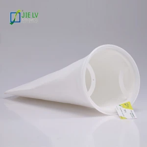 PP/PE/PPS/PTFE Polyester Filters Socks, Plastic Ring Welded Non-Woven Liquid Filter Bag For Oil  And More Liquid Filtration