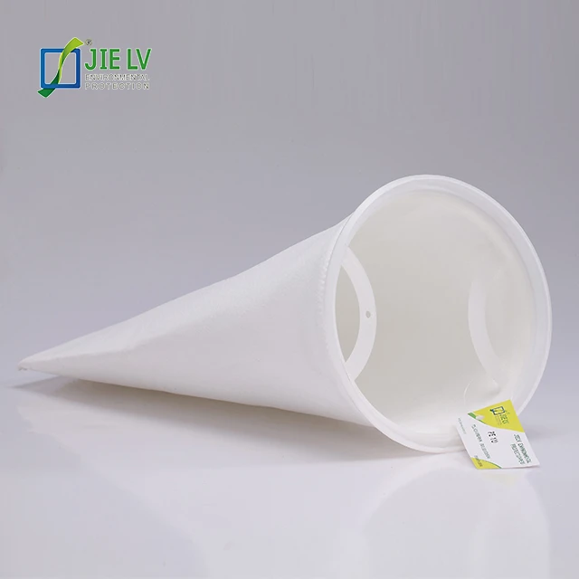 PP/PE/PPS/PTFE Polyester Filters Socks, Plastic Ring Welded Non-Woven Liquid Filter Bag For Oil  And More Liquid Filtration