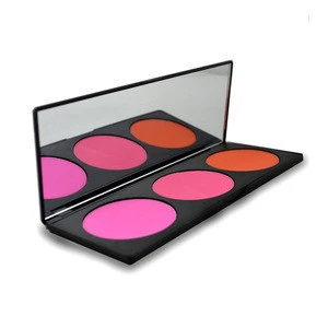 Private Label Custom Logo 3 Color Blusher Palette Makeup Blusher Kit 3 Color Magic Eye shadow And Blush With Customized Logo