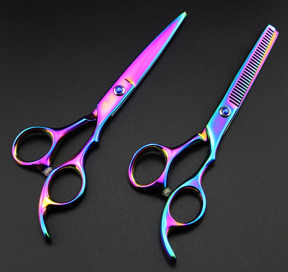 Pro Hair Cutting Regular Thinning Scissors Shears Barber Salon Hairdressing Set