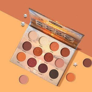 Professional Cosmetics Makeup 12 Color Canifornia Sunrise Starry Night Matte Shimmer Eyeshadow Palette Oem