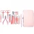 Import Professional Nail Cutter Set Tool Kit Manicure 18 in 1 Rose Gold Nail Set multi-function nail clippers set from China