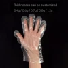 promotional eco friendly disposable plastic transparent PE gloves for food