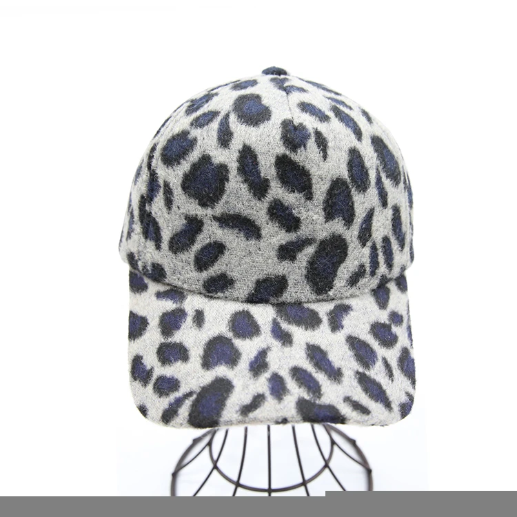 promotional manufacturer cheap women fashion leopard baseball caps hat