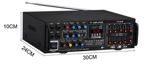 Promotional  stereo 100watt KTV professional karaoke 2 channel amplifier with bluetooth