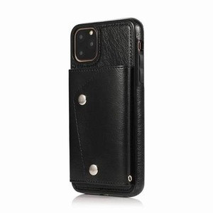 PU Leather Card Slot Pocket Phone Case Protect Mobile Phone Housings for iPhone 11/iPhone 11 Pro/iPhone 11 Pro Max 2020