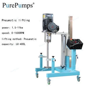PurePumps SFQ-2.2 Explosion proof motor pneumatic lifting high speed dispersion mixer homogenizer machine automatically